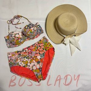 2-piece Kate Spade New York Floral Dot Underwire Bikini